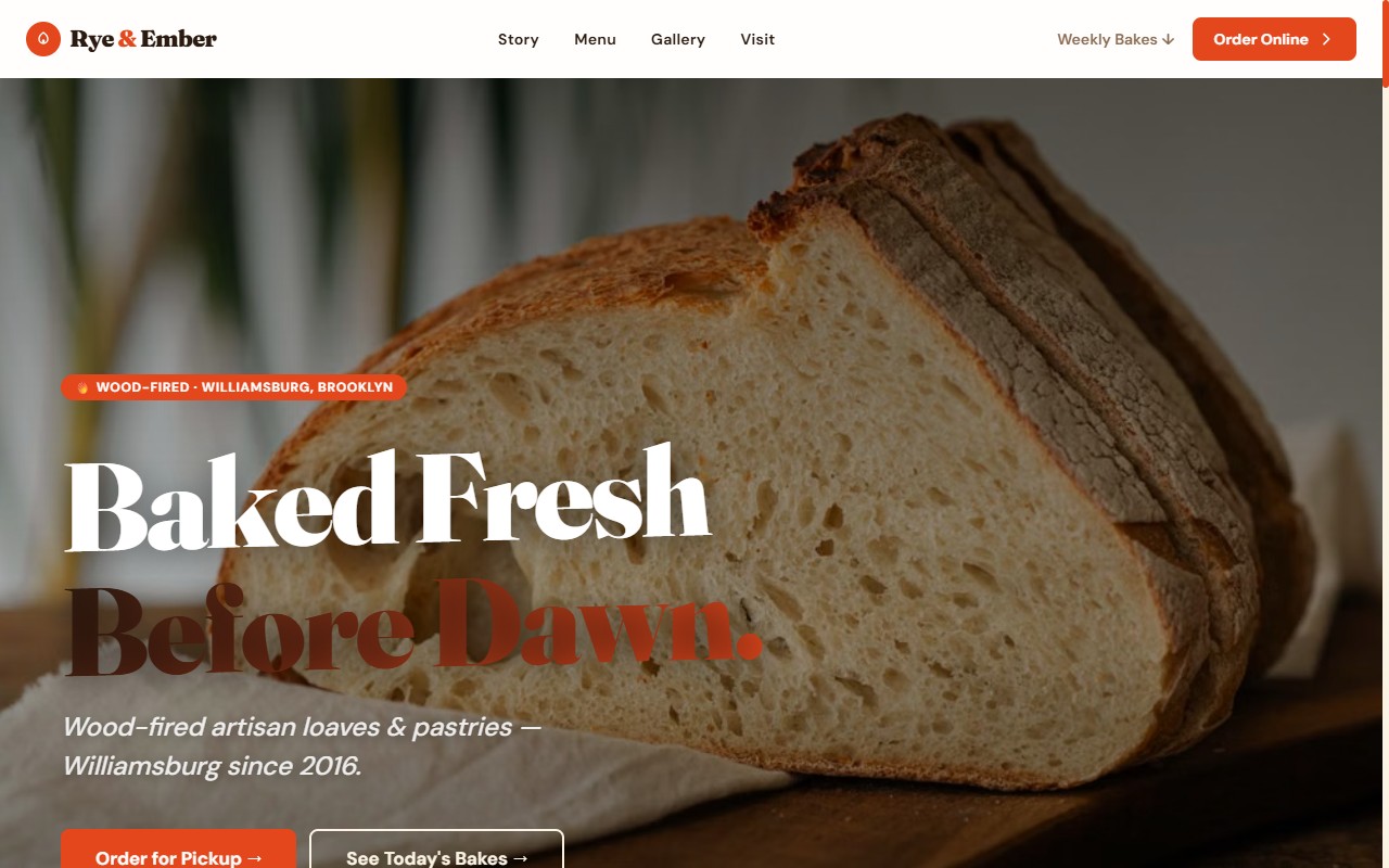 Rye & Ember — website generated by Zoobicon